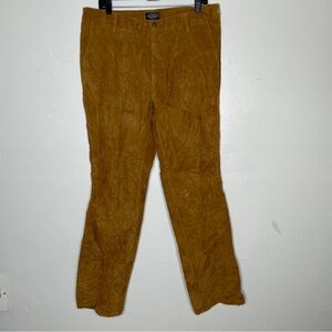 MENS GOLD CORDUROY 100% COTTON PANTS SZ36x32